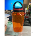 Botella de agua de pared simple naranja de 750 ml